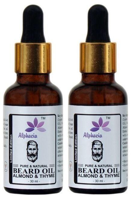 Alphacia Almond Beard Oil 60ml (Pack of 2)